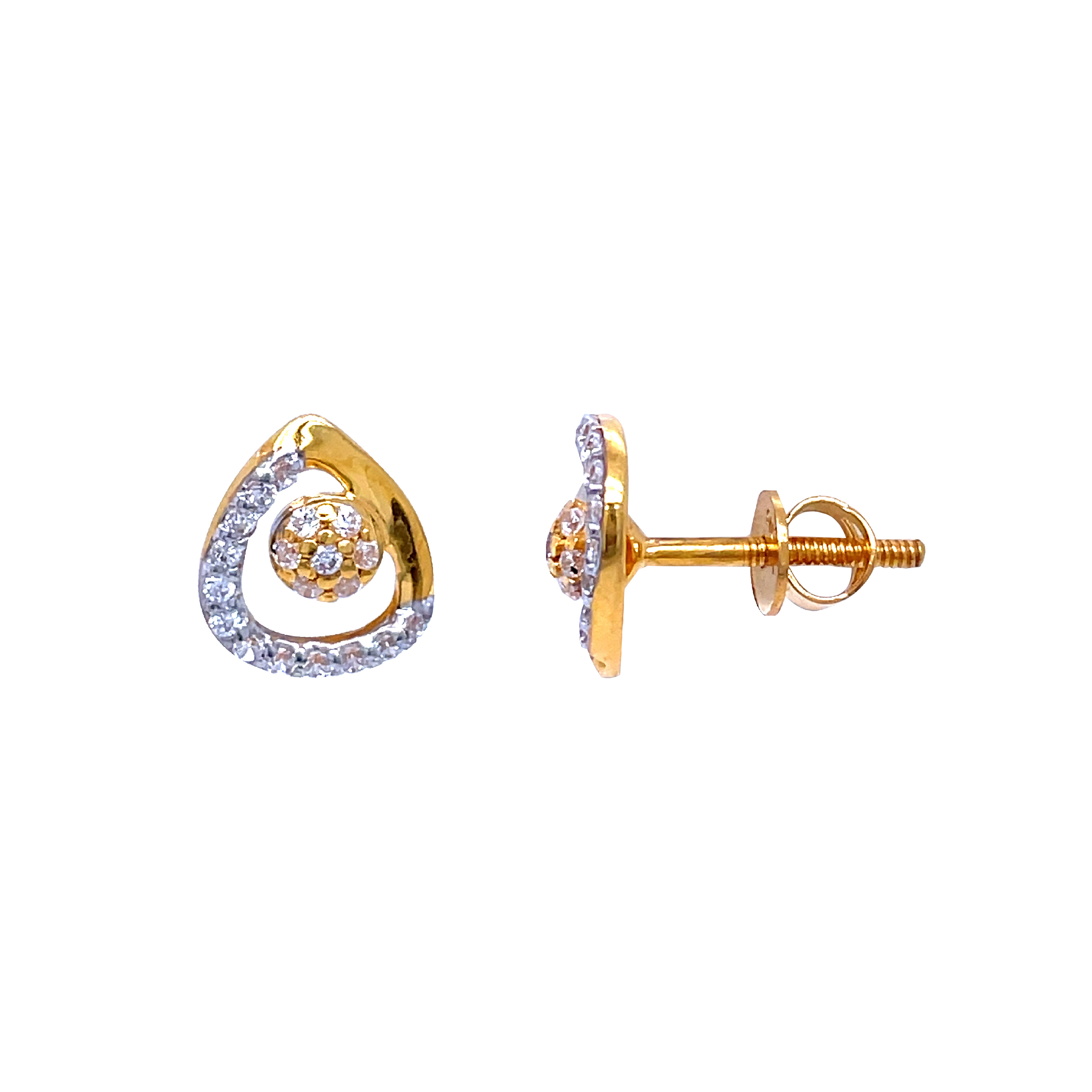 Fancy Diamond Studded Earrings