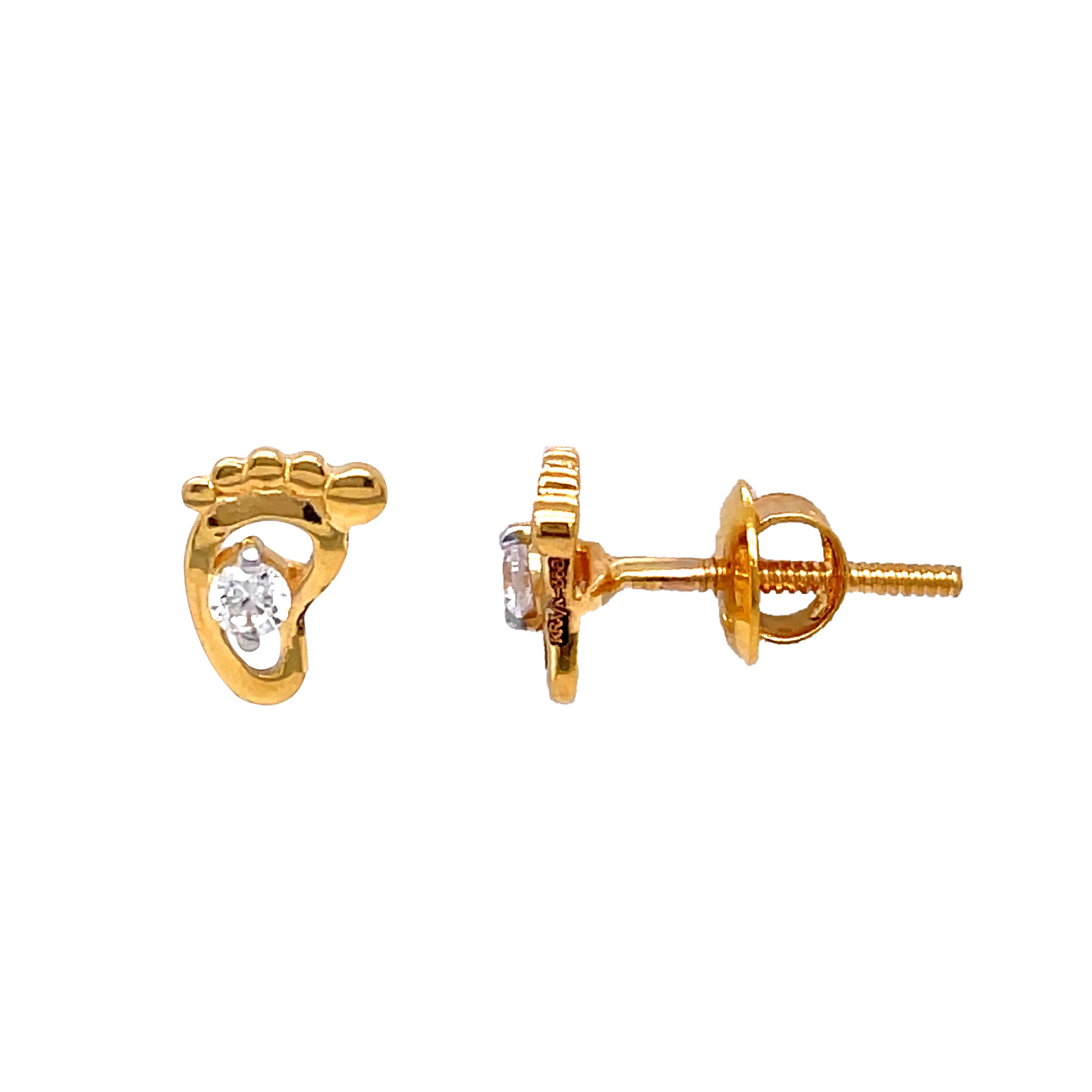 Daily Wear Gold Pavul Earrings