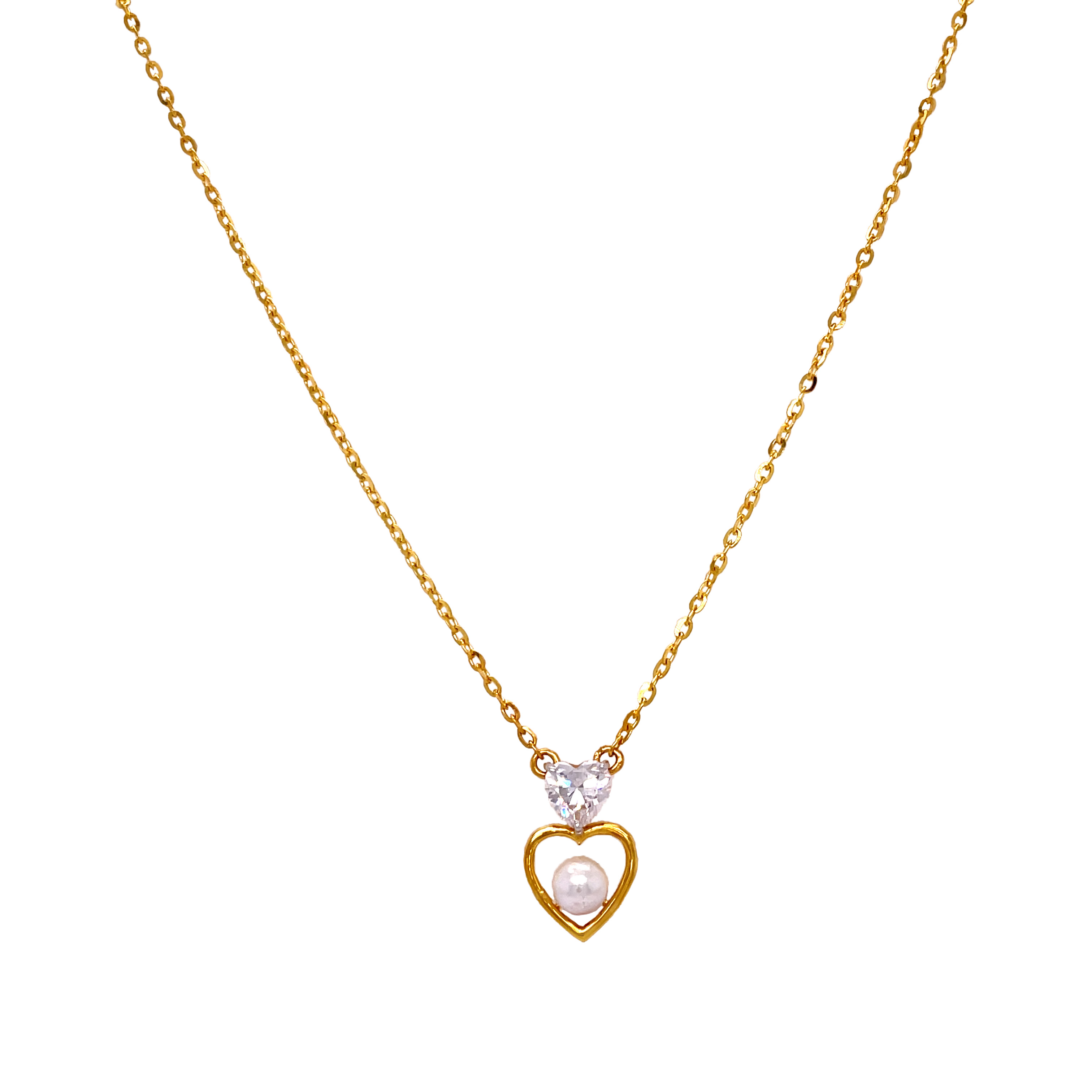Heart-Shaped Gold Chain